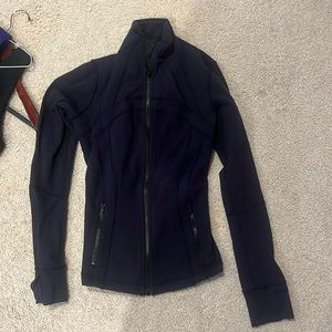 Define lululemon jacket gently used navy. Size 6.